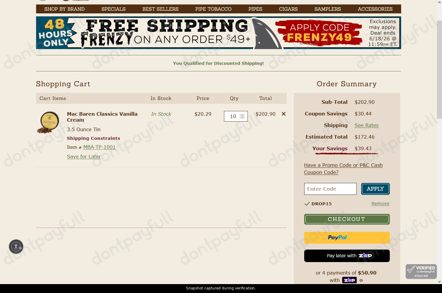 dunbarton tobacco Buy Dunbarton Tobacco & Trust Red Meat Lovers Beef Stick
