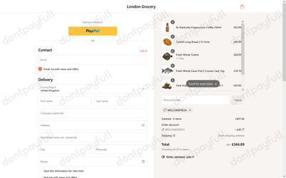 10% Off London Grocery Orders - Working Proof