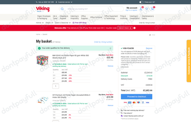£10 Off Selected Orders Over £59 at Viking - Working Proof