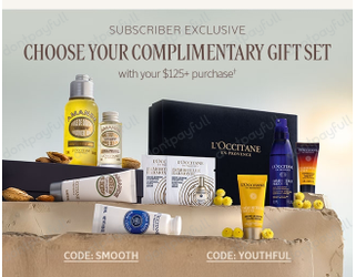 Free Gift Set of Your Choice on $125+ Orders for Subscribers - Working Proof