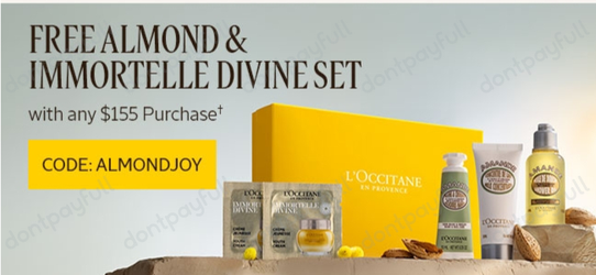 Free Almond & Immortelle Divine Set on Any $155 Purchase - Working Proof