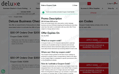 40% Off Deluxe Coupon Code, Promo Codes - August 2025