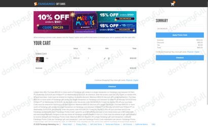 Fandango Promo Codes - 50% Off Coupon March 2026