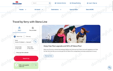 Stena Line Discount Codes - Get 20% Off in March 2026
