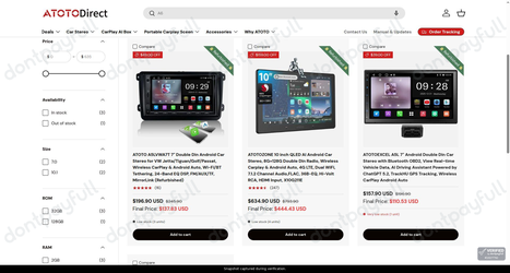 Snapshot of ATOTO promo: 'Get up to 20% Off Factory-tested Refurbished Items' - captured during verification by DontPayFull on 30-Sep-2026.