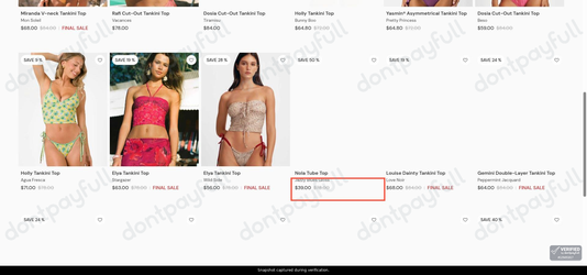 Snapshot of Blackbough Swim promo: 'Save up to 50% on Select Tankinis' - captured during verification by DontPayFull on 29-Jun-2026.
