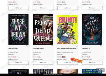 Snapshot of Book Outlet promo: 'Up to 50% Off Teens & Ya Markdowns' - captured during verification by DontPayFull on 29-Sep-2026.