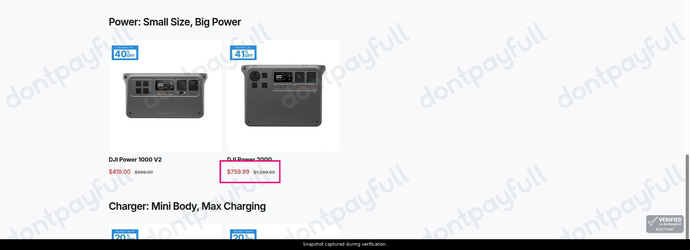 Snapshot of DJI USA promo: 'Save up to 40% on Flash Sale Items' - captured during verification by DontPayFull on 10-Sep-2026.