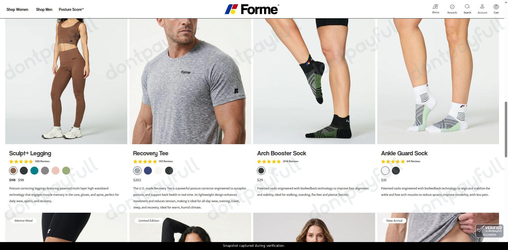 Snapshot of Forme promo: 'Enjoy Up to $20 Off Products for Back Pain Relief' - captured during verification by DontPayFull on 16-Sep-2026.