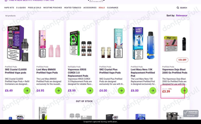 Snapshot of FREESMO promo: 'Save up to 15% on Vape Pods and Coils' - captured during verification by DontPayFull on 30-Jun-2026.