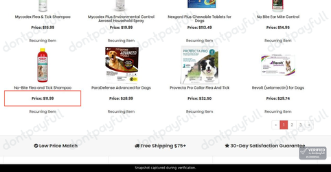 Snapshot of Heartland Vet Supply promo: 'Shop Flea & Tick Prevention from $11' - captured during verification by DontPayFull on 20-Jun-2026.