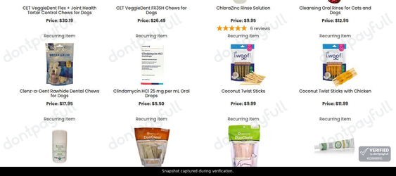 Snapshot of Heartland Vet Supply promo: 'Shop Canine Oral Hygiene Items from Just $5' - captured during verification by DontPayFull on 20-Jun-2026.