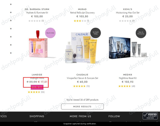 Snapshot of SpaceNK promo: 'Up to 30% Off Skincare Gift Sets' - captured during verification by DontPayFull on 01-Aug-2026.