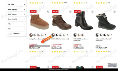 Snapshot of Mason Outfitters promo: 'Enjoy Up to 60% Off a Wide Range of Women's Boots' - captured during verification by DontPayFull on 25-Sep-2026.
