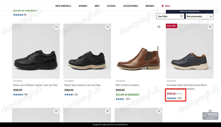 Snapshot of Mathers promo: 'Save up to 50% on Casual Shoes for Men' - captured during verification by DontPayFull on 02-Jul-2026.