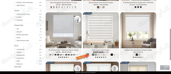 Snapshot of Persilux promo: 'Up to 50% Off Blinds & Shades for The Office' - captured during verification by DontPayFull on 01-Oct-2026.