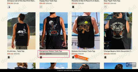 Snapshot of Salt Roam - Mickioy promo: 'Up to 45% Off Retro Style Tanks' - captured during verification by DontPayFull on 25-Oct-2026.