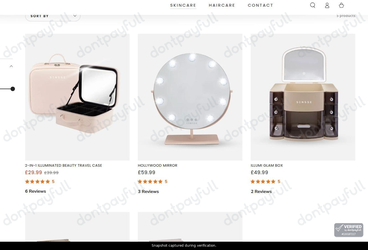 Snapshot of Sensse Beauty promo: 'Save up to 25% on Illuminated Mirrors' - captured during verification by DontPayFull on 27-Sep-2026.