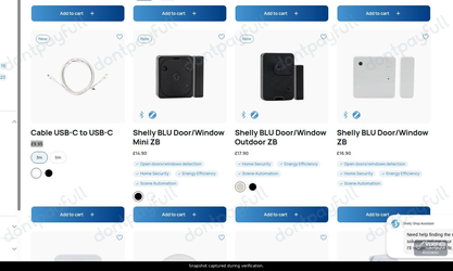 Snapshot of Shelly promo: 'Shelly Smart Home Devices from £9' - captured during verification by DontPayFull on 01-Oct-2026.