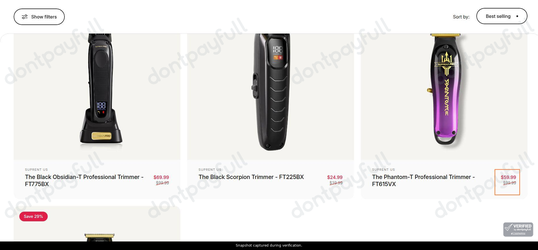 Snapshot of Suprent promo: 'Save up to 40% on Select Trimmers' - captured during verification by DontPayFull on 19-Jul-2026.