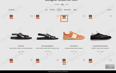Snapshot of Symbol Fashion promo: 'Up to 60% Off Men's Sale Shoes' - captured during verification by DontPayFull on 17-Sep-2026.
