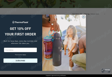 Snapshot of ThermoFlask promo: 'Insulated Food Jars from $24' - captured during verification by DontPayFull on 21-Jul-2026.