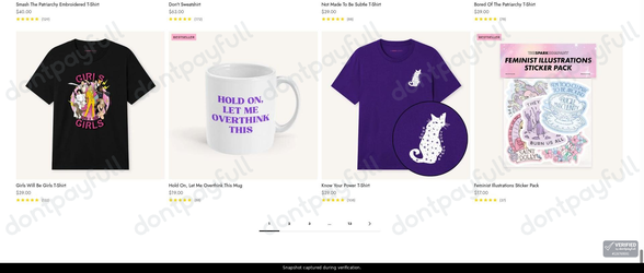 Snapshot of The Spark Company promo: 'Feminist Clothing from $17' - captured during verification by DontPayFull on 17-Sep-2026.