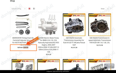 Snapshot of Wanasign promo: 'Save up to 15% on Car Parts & Components' - captured during verification by DontPayFull on 29-Sep-2026.