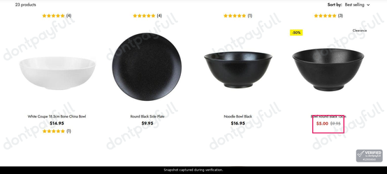 Snapshot of Wheel And Barrow promo: 'Enjoy Up to 50% Off Stylish Bowls' - captured during verification by DontPayFull on 30-Jun-2026.
